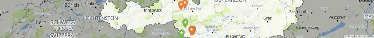Map view for Pharmacies emergency services nearby Nikolsdorf (Lienz, Tirol)
